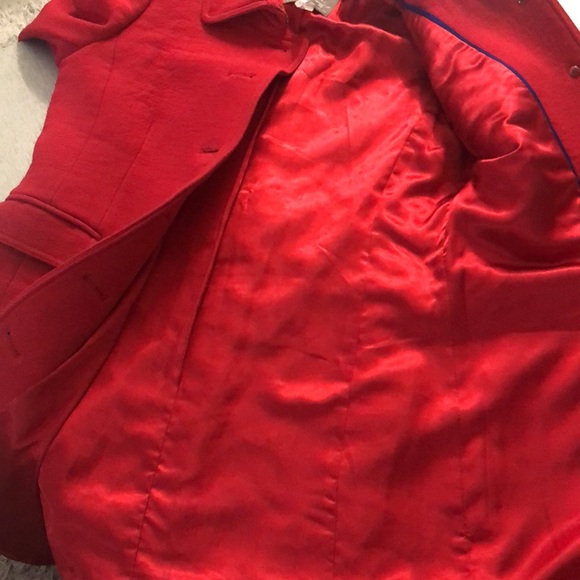 J.Crew Double Cloth wool red coat size 10 - Picture 13 of 16